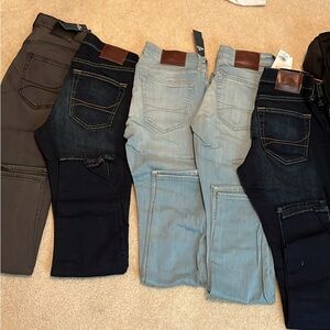 New Men's Blue and Gray Jeans